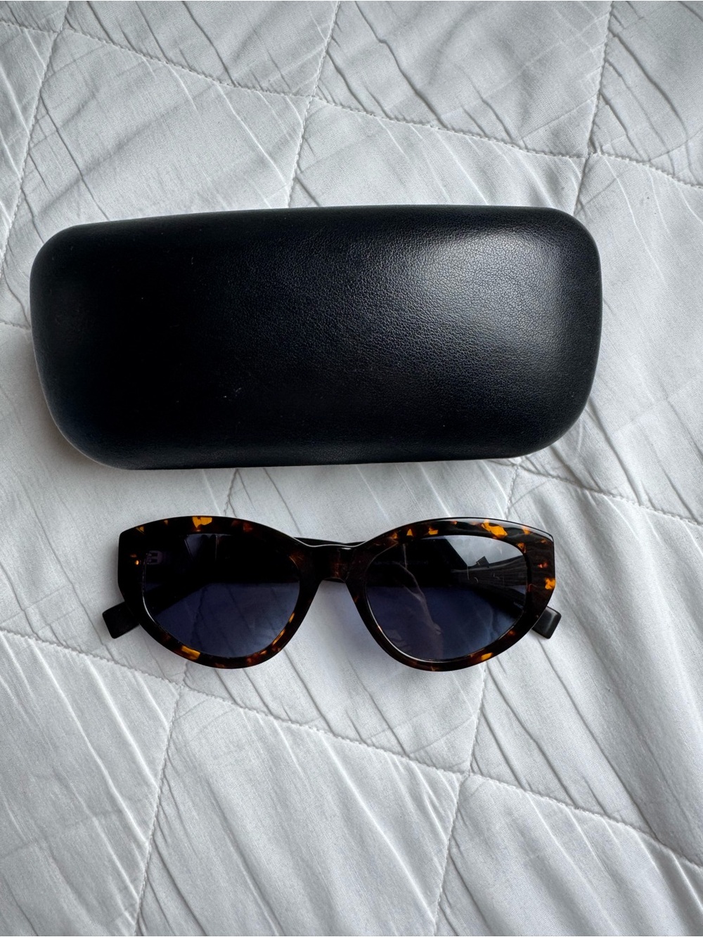 MaxMara Tortoiseshell Cat-Eye Sunglasses with Dark Lenses